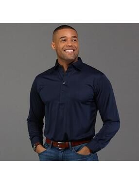 Collars & Co. NWOT Semi-Spread Collar Polo Long Sleeve - Size Small